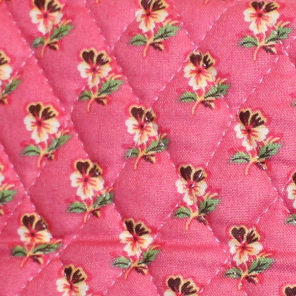 Vera Bradley Pink Pansy pattern purse - Picture 3 of 8